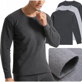 Pánské tričko 3x Pánské Termo Tričko s Krátkým Rukávem Zateplené TRIČKO na Zimu L/XL sada