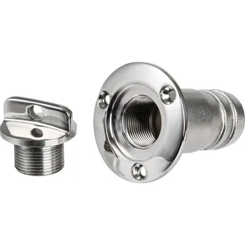 Loď Osculati Nerezová šroubovací vypouštěcí zátka pro průměr hadice 24 mm