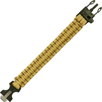 Vybavení pro přežití Paracord kombinovaný 2 funkce BÉŽOVÝ JYFPB05