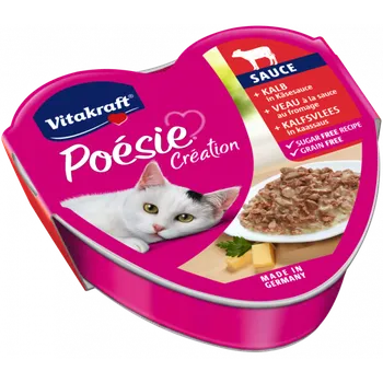 Krmivo pro kočku Vitakraft POESIE mokré krmivo pro kočky telecí maso se sýrem 85 g