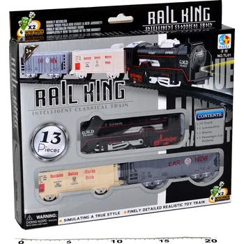 Vláček a vláčkodráha Wiky Vlak set malý 68 cm - Český obal