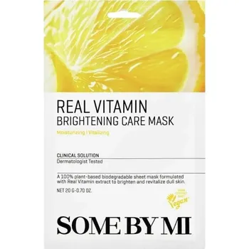 Pleťová maska Some By Mi Sada rozjasňujících pleťových masek Real Vitamin (Brightening Care Mask) 20 x 20 g + 2 měsíce na vrácení zboží