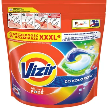 Prací prostředek Vizir Barevné prací Kapsle 50 ks