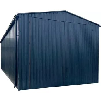 Přístřešek na auto 43H. Plechová garáž - hala 5 x 10