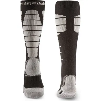 Pánské termo ponožky Podkolenky Bridgedale Ski Easy On MP Over Calf black/grey