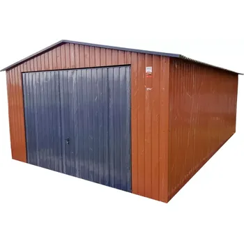 Přístřešek na auto Plechová garáž 4 x 5 m RAL7016 RAL8004