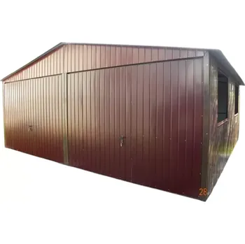 Přístřešek na auto 22. Plechová garáž 6 x 6m