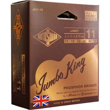 Struna pro kytaru a smyčcový nástroj Rotosound JK11-10 Struny pro akustickou kytaru