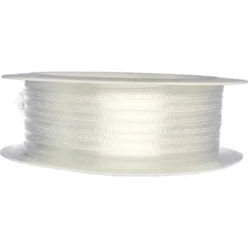 Stuha Tenká saténová stužka bílá 3mm x 10m (2,20 Kč/m) (Saténová stužka čistě bílá, oboulící, tkané okraje)