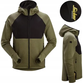 Pánská mikina Pánská Mikina Snickers 8405 S Kapucí Warm Khaki Large