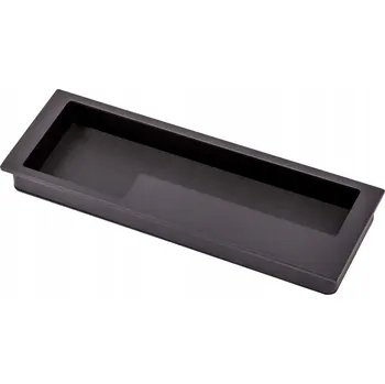 Nábytkové kování Zapuštěná Nábytková úchytka NOVA 128 ČERNÁ PRAVÁ (pravá)