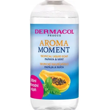 Mýdlo Dermacol Aroma Moment Papaya & Mint náplň do tekutého mýdla na ruce 500 ml