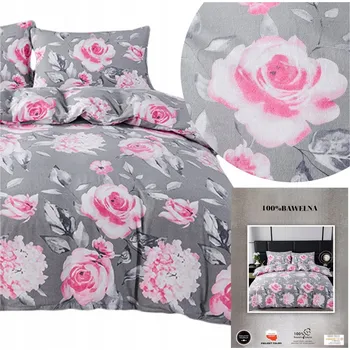 Povlečení Povlečení FLANELOVÉ 160x200 TEPLÉ silný flanel bavlna sada ANN květiny