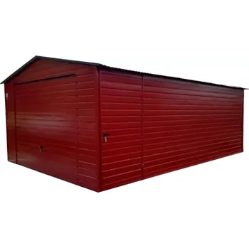 Přístřešek na auto 20. Plechová garáž 4,5 x 6 4,50 x 6,00 m RAL8017, RAL3011