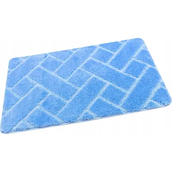 Koupelnová předložka KOUPELNOVÁ PŘEDLOŽKA PROTI SKLUZU MODRÁ CIHLA ROHOŽKA LOTUS 60x100 cm