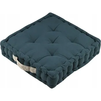 Polštář Sedací polštář na zem DUET petrolejová 45x45 cm France
