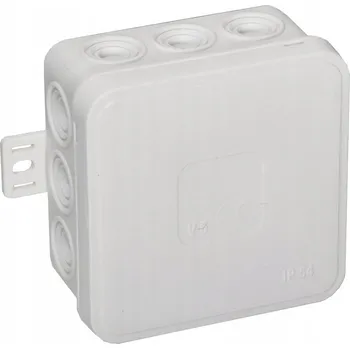 Elektroinstalační krabice Krabice na omítku prázdná, hermetická ViPlast 75x75x41 IP54 400V 035-01 bílá