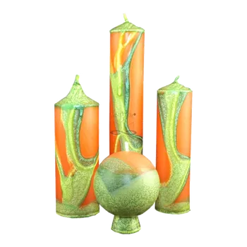 Svíčka Kolekce svíček ASTRAX – ručně vyráběná sada s certifikovaným ...