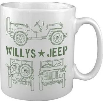 Kempingové nádobí Hrnek s potiskem JEEP WILLYS