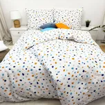 Krepové povlečení Střípky Zapínání: knoflík, Velikost polštáře: 50x70, Velikost přikrývky: 140x260