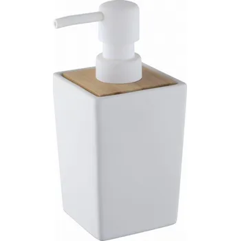 Ruční dávkovač mýdla stojací Bisk 200 ml bílý