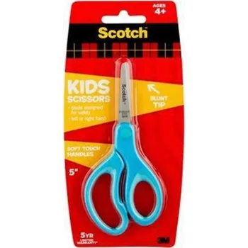 Kancelářské nůžky Školní nůžky Scotch 12 cm MODRÉ