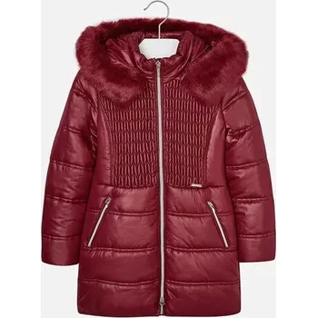 Dívčí kabát Dívčí zimní kabát 7493 vínový velikost 162