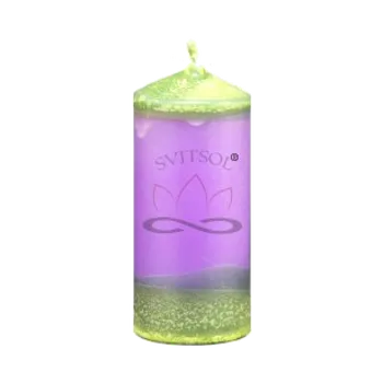 Svíčka Válcová svíčka 7 cm – SVITSOL | Ruční výroba | Vůně levandule