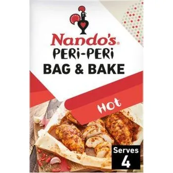 Koření Nando's pálivé peri-peri koření + pečicí sáček 20 g