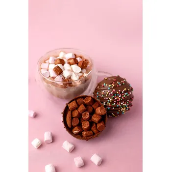 Čokoláda Čoko bomba s marshmallow - mléčná čokoláda Poček kusů v jedné krabičce: 1 ks - 198 Kč