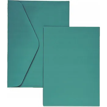 Obálka Zelený Základ pro pozvánky Argo A6+C6 hladký karton a obálka 5 kusů