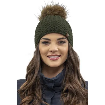 Čepice Čepice s bambulí teplá zelená VIVISENCE 7016