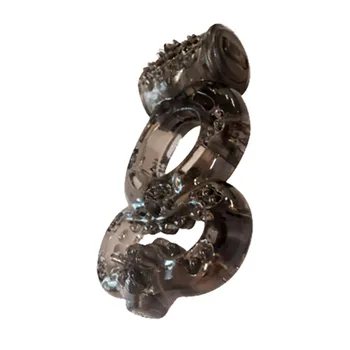 Kroužek na penis a varlata VIBRO DUO RING BLACK | Evolved