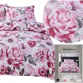 Povlečení Povlečení FLANELOVÉ 200x220 HRUBÁ TEPLÁ flanelová bavlna komplet ANN květy