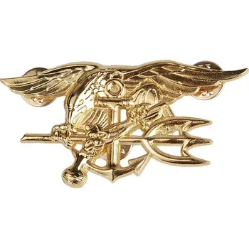 Odznak NAVY SEALS zlatavý