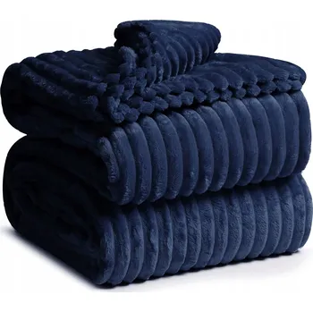 Prostěradlo Deka Xzhome mikrovlákno 160 cm x 200 cm modrá