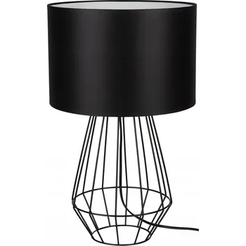 Lampička SPOTLIGHT Stolní lampa 1xE27 60W Černá základna s černým stínidlem