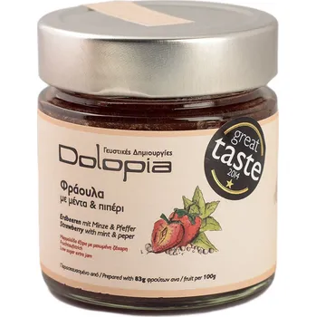 Jahodový džem s mátou a pepřem 260g DOLOPIA