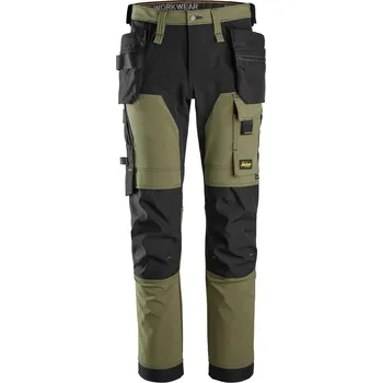 Pánské kalhoty Pánské kalhoty Snickers pracovní strečové kalhoty CORDURA BOZP 6275 khaki 56
