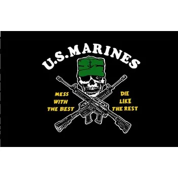 Vlajka Vlajka U.S.M.C. černá