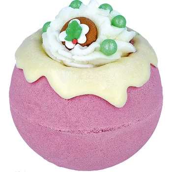Koupelová sůl Bomb Cosmetics Pudding it Out There Šumivá bomba do koupele, 160 g