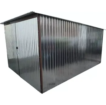 Zahradní stavba 2. Plechová garáž 3 x 3 m