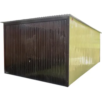 Garážová vrata Plechová garáž 3 x 5 Výklopná vrata