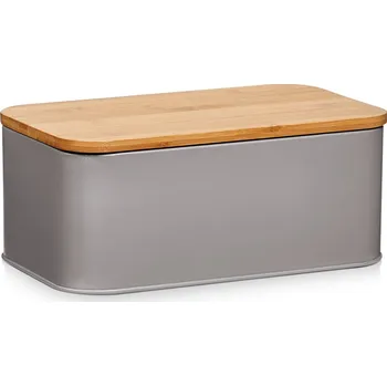 chlebník Chlebník s prkénkem Zeller, šedý kovový