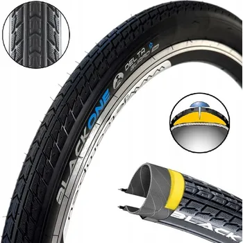 Plášť na kolo Plášť Na Kolo Black1 - 26x1,75 -- 47-559 + Protiprůrazová ochrana