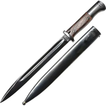Replika zbraně MIL-TEC ® - Bajonet WH K98 s koženým závěsníkem REPRO