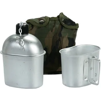 Polní láhev ALU s pitítkem Woodland