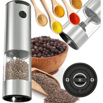 Kuchyňský mlýnek Elektrický mlýnek Verk Group Mlýnek na koření stříbrný/šedý