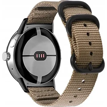 Řemínek na hodinky ŘEMÍNEK PRO HODINKY GOOGLE PIXEL WATCH KHAKI NYLONOVÝ CASUAL BASIC