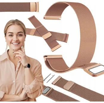 Příslušenství k chytrým hodinkám Řemínek pro Huawei Watch GT 4 Active 46mm chytré hodinky růžovo-zlatý řemínek 22mm